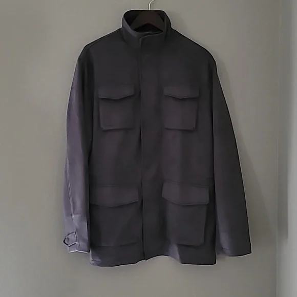 Robert Graham 4 Pockets Field Jacket Dark Gray Size L